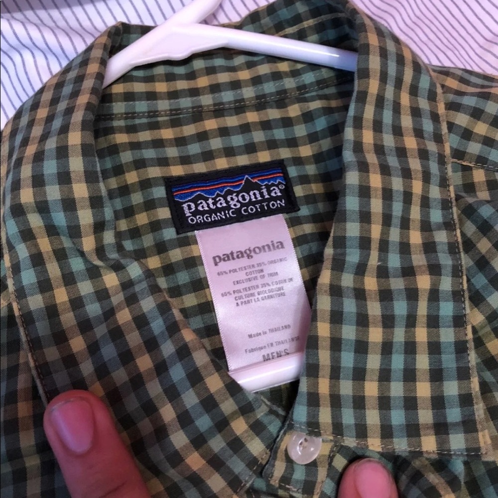 Patagonia Green Short Sleeve Button Up